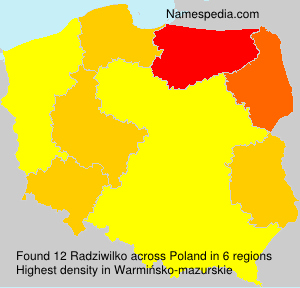 Surname Radziwilko in Poland Surname Radziwilko in Poland