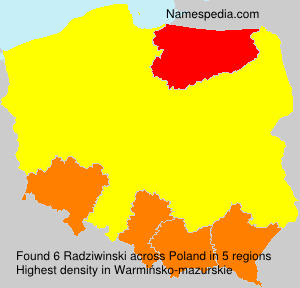 Surname Radziwinski in Poland Surname Radziwinski in Poland