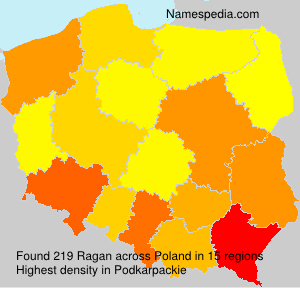 Surname Ragan in Poland Surname Ragan in Poland