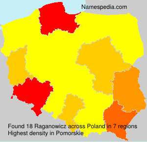 Surname Raganowicz in Poland Surname Raganowicz in Poland