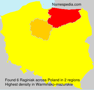 Surname Raginiak in Poland Surname Raginiak in Poland