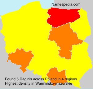 Surname Raginis in Poland Surname Raginis in Poland