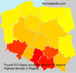 Surname Rajca in Poland Surname Rajca in Poland