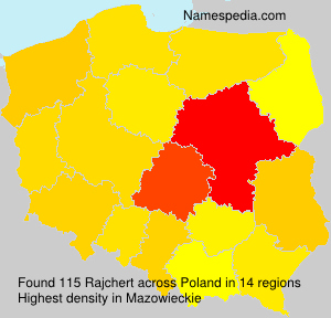 Surname Rajchert in Poland Surname Rajchert in Poland