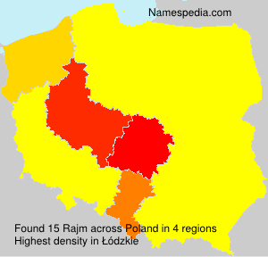 Surname Rajm in Poland Surname Rajm in Poland