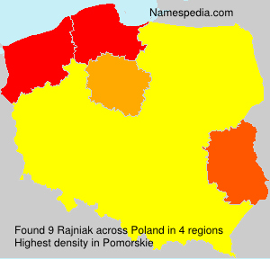 Surname Rajniak in Poland Surname Rajniak in Poland