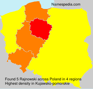Surname Rajnowski in Poland Surname Rajnowski in Poland