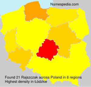 Surname Rajszczak in Poland Surname Rajszczak in Poland