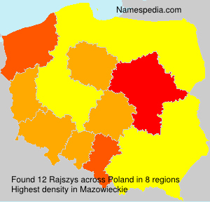 Surname Rajszys in Poland Surname Rajszys in Poland