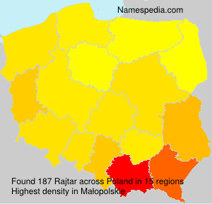 Surname Rajtar in Poland Surname Rajtar in Poland
