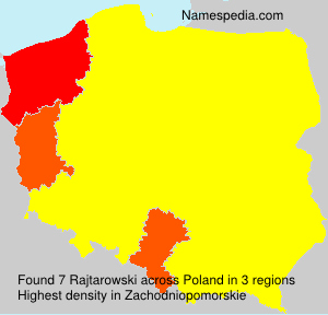 Surname Rajtarowski in Poland Surname Rajtarowski in Poland