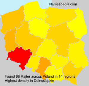 Surname Rajter in Poland Surname Rajter in Poland