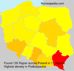 Surname Rajzer in Poland Surname Rajzer in Poland
