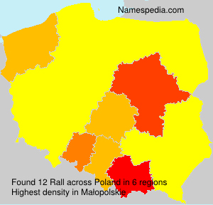Surname Rall in Poland Surname Rall in Poland