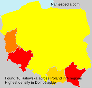Surname Ralowska in Poland Surname Ralowska in Poland