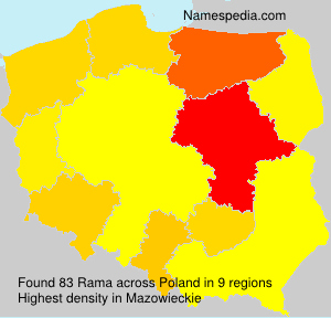 Surname Rama in Poland Surname Rama in Poland
