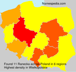 Surname Ranecka in Poland Surname Ranecka in Poland