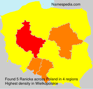 Surname Ranicka in Poland Surname Ranicka in Poland