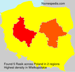 Surname Rasik in Poland Surname Rasik in Poland