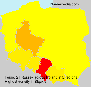 Surname Rassek in Poland Surname Rassek in Poland