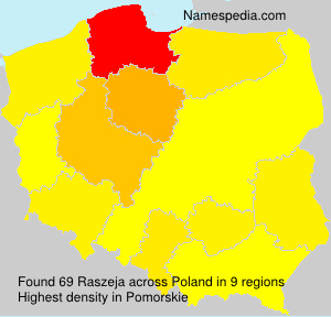 Surname Raszeja in Poland Surname Raszeja in Poland