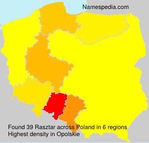 Surname Rasztar in Poland Surname Rasztar in Poland