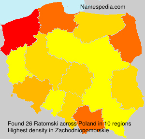 Surname Ratomski in Poland Surname Ratomski in Poland
