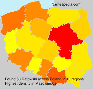 Surname Ratowski in Poland Surname Ratowski in Poland