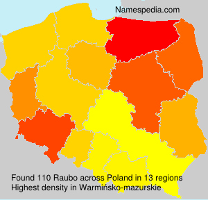 Surname Raubo in Poland Surname Raubo in Poland