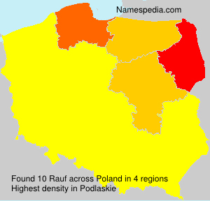 Surname Rauf in Poland Surname Rauf in Poland
