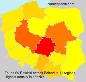Surname Rawicki in Poland Surname Rawicki in Poland