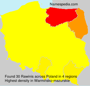 Surname Rawinis in Poland Surname Rawinis in Poland