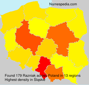 Surname Razniak in Poland Surname Razniak in Poland