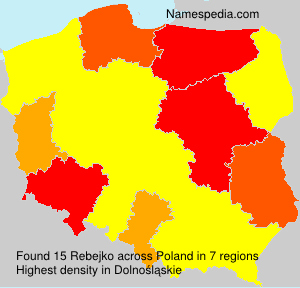 Surname Rebejko in Poland Surname Rebejko in Poland
