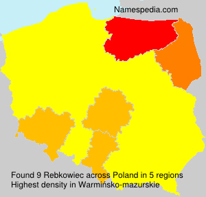Surname Rebkowiec in Poland Surname Rebkowiec in Poland