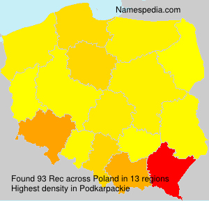 Surname Rec in Poland Surname Rec in Poland