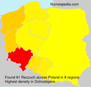 Surname Reczuch in Poland Surname Reczuch in Poland