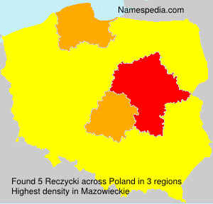 Surname Reczycki in Poland Surname Reczycki in Poland