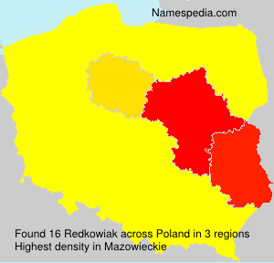 Surname Redkowiak in Poland Surname Redkowiak in Poland