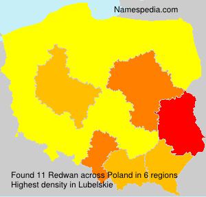 Surname Redwan in Poland Surname Redwan in Poland