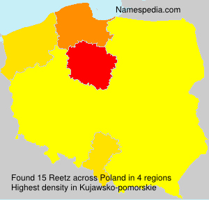Surname Reetz in Poland Surname Reetz in Poland