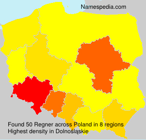 Surname Regner in Poland Surname Regner in Poland
