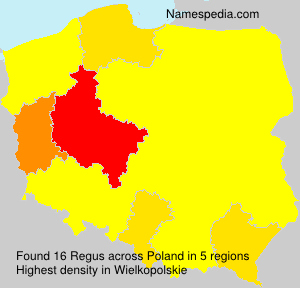 Surname Regus in Poland Surname Regus in Poland