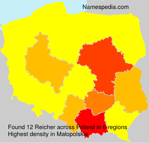 Surname Reicher in Poland