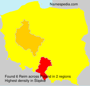 Surname Reim in Poland Surname Reim in Poland