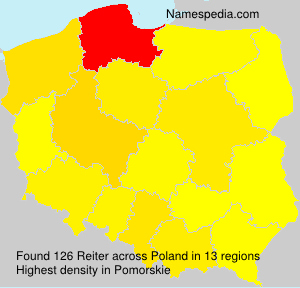 Surname Reiter in Poland Surname Reiter in Poland