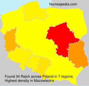 Surname Rejch in Poland