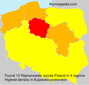 Surname Rejmanowski in Poland Surname Rejmanowski in Poland