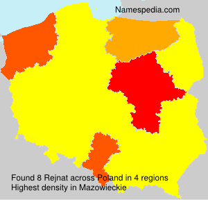Surname Rejnat in Poland Surname Rejnat in Poland