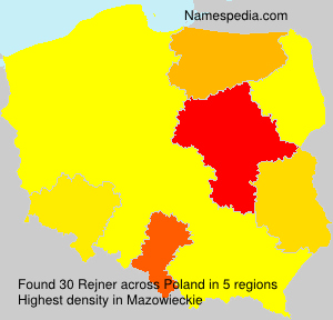 Surname Rejner in Poland Surname Rejner in Poland
